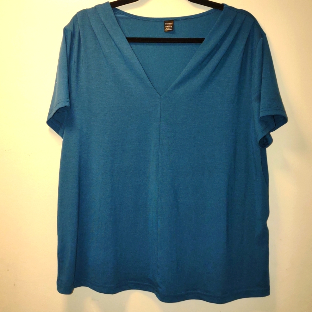 Women's short Sleeve, Teal, L